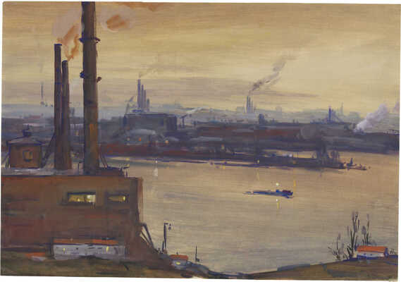 Дородницын Вениамин Павлович. Донбасс. Индустриальный пейзаж